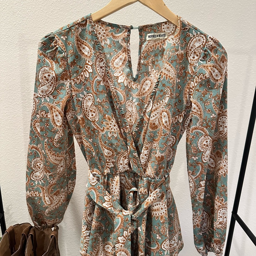 Mother of Pearl Paisley Wrap Dress